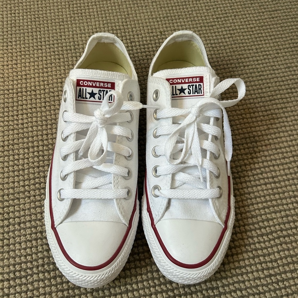 Converse White and Red Sneakers
